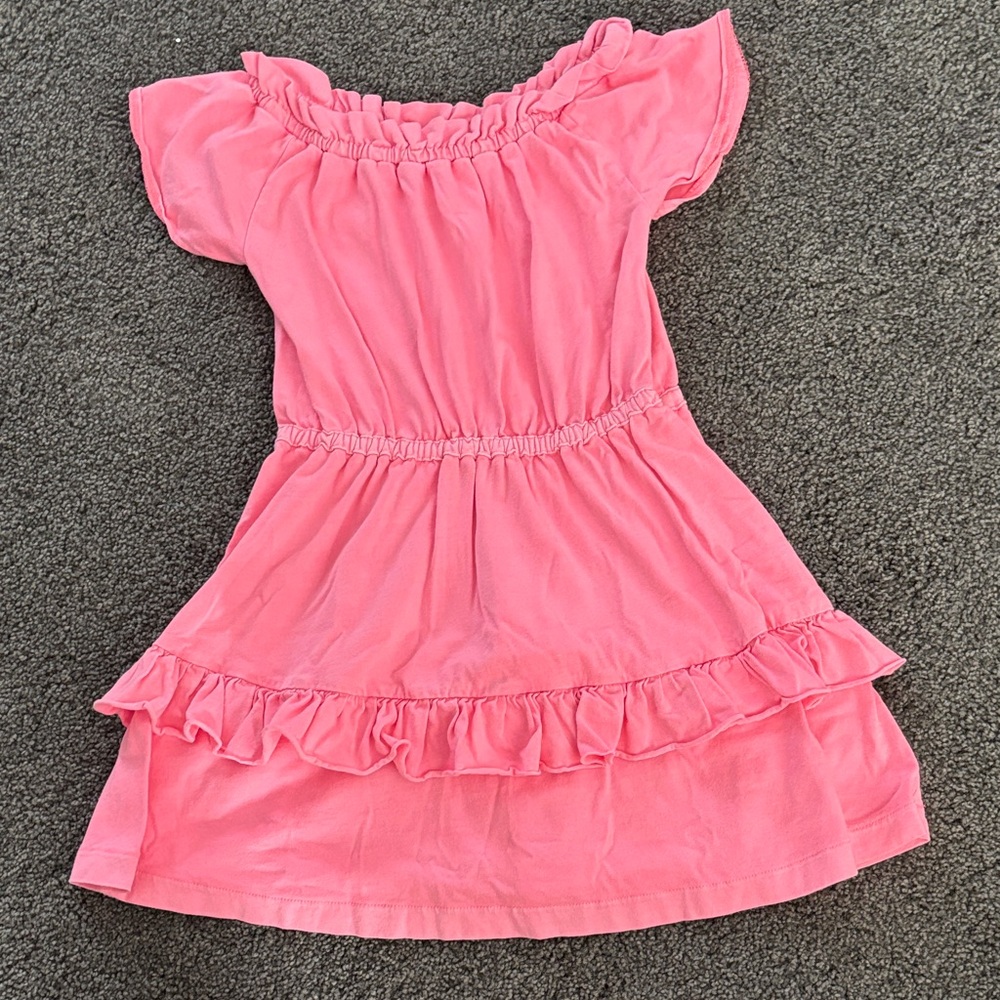 Crewcuts Pink Ruffle Casual Dress